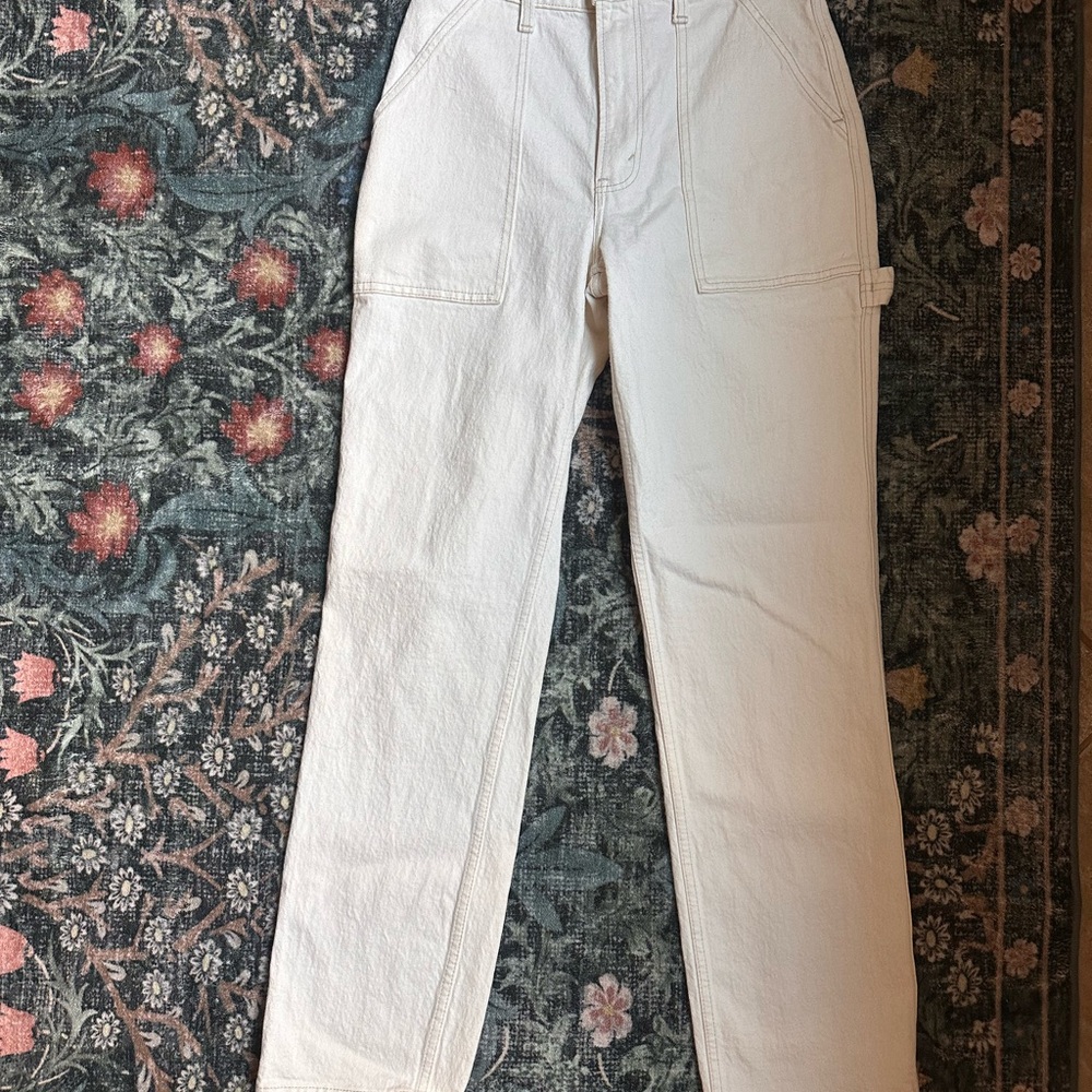 White Carpenter Jeans - 90s Straight